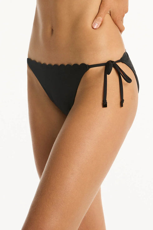 Sea Level Scalloped Tie Side Pant Bottom